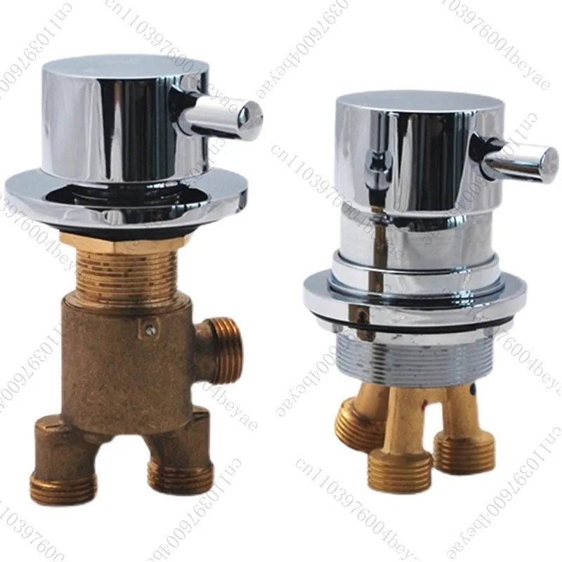 Shower Water Separator Two in And One Out Hot and Cold Water Mixing Valve Bathtub Faucet Accessories