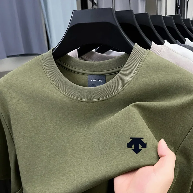 Men Women Same Style Round Neck T Shirt Tiny Arrow Graphic Print Short Sleeve Soft Breathable Daily Casual Couple Multi‑color