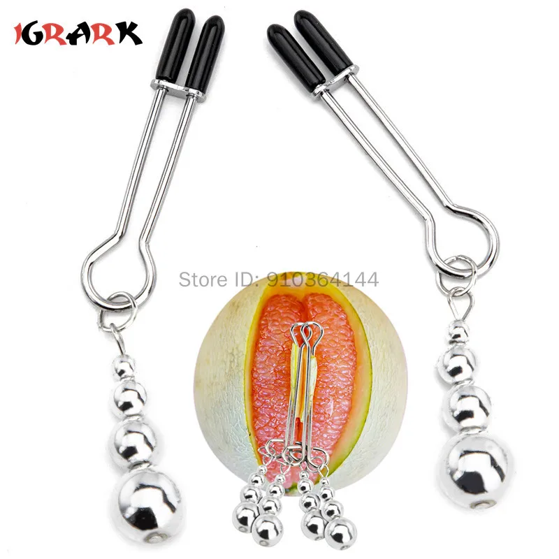 1 Pairs Breast Labia Clips Adjustable Clit Vagina Clamp Erotic Product Adult Games BDSM Sex Toys For Couples Women Nipple Clamps