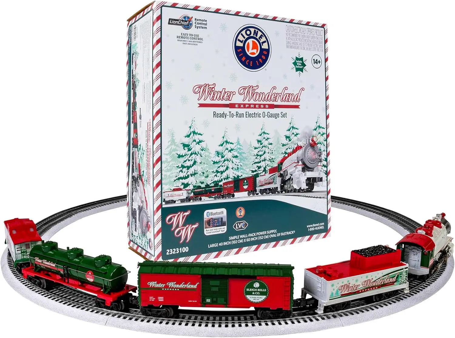 Winter Wonderland LionChief 5.0 Electric O Gauge Train Set with Bluetooth & Remote One Color