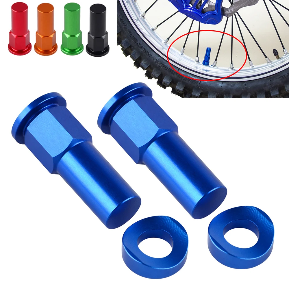 Dirt Bike Wheel Rim Lock Nut Spacer Kit for KTM Honda Suzuki Kawasaki Beta Sherco Yamaha YZ 125 YZ 250 250F 450F WR 250F 450F