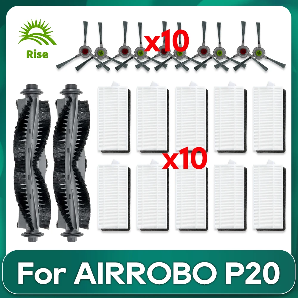 Kompatybilny do odkurzaczy robot AIRROBO P20 Roller boczna szczotka główna wymiana filtra Hepa zapasowe akcesoria zamienne