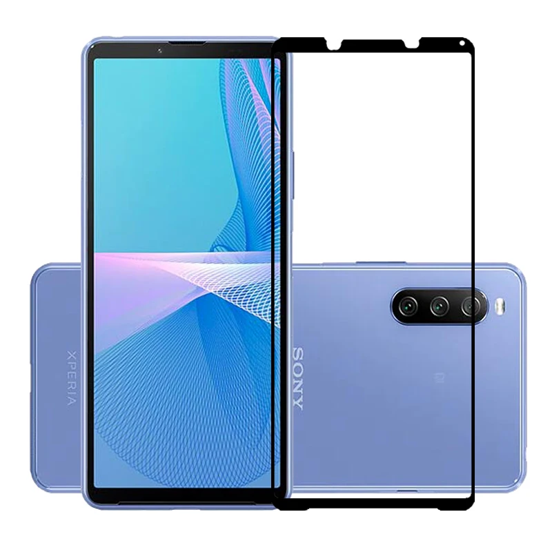 Full Cover Tempered Glass For Sony Xperia 10 III Lite Screen Protectors Protective Film for Xperia 1 5 10 III/Xperia 5 10 II