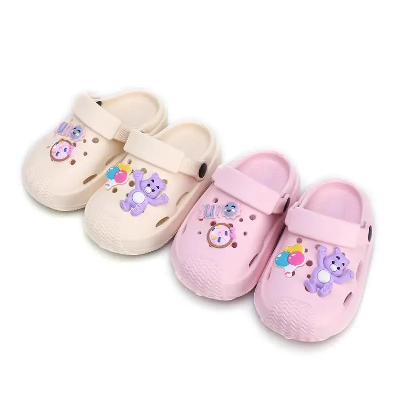 New Children's Garden Shoes Boys Girls BaoTou Non-collision Summer Soft Bottom Wear Slippers Outdoor Beach Sandals