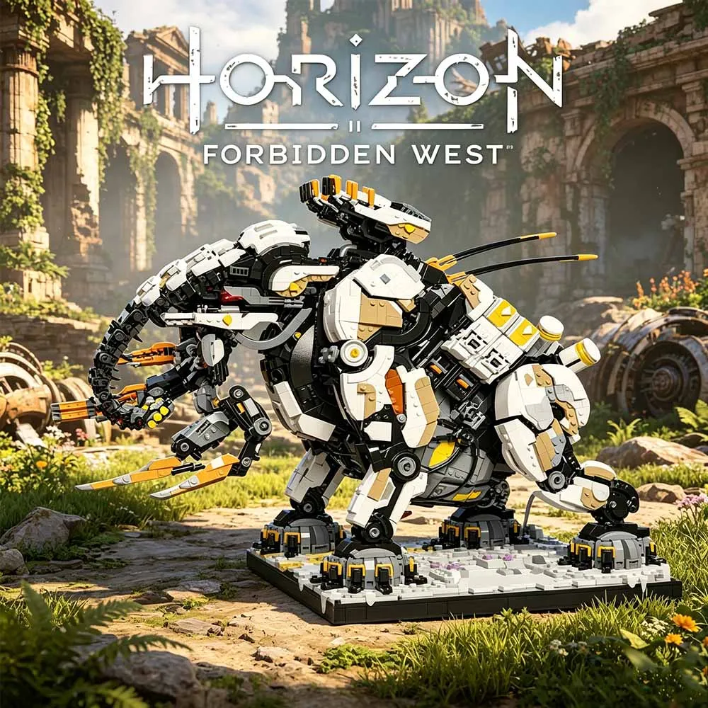 

New Arrival Games Dawned Horizon Tremortusk tBeastst FangsGiant Building Blocks MOC Toy Diy Adult Gift sets Educational 7957PCS