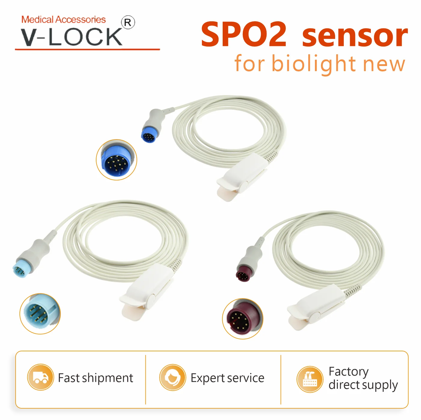 v-lock-no0110-v-lock-pmケーブル-spo2プローブアダプター-バイオライト新型m10-m12-s7-s9-s10-s12-q5-q7患者監視対応