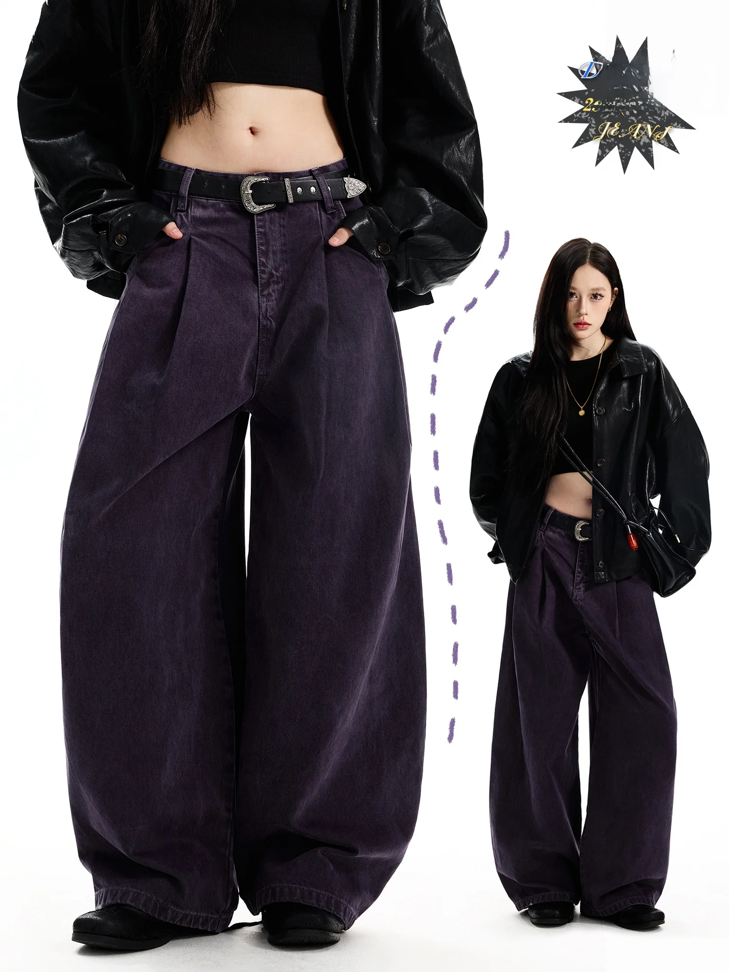 

Damon Island оригинальные американские синие рабочие брюки в стиле ретро для мужчин и женщин, винтажные широкие брюки, повседневные брюки прямого кроя