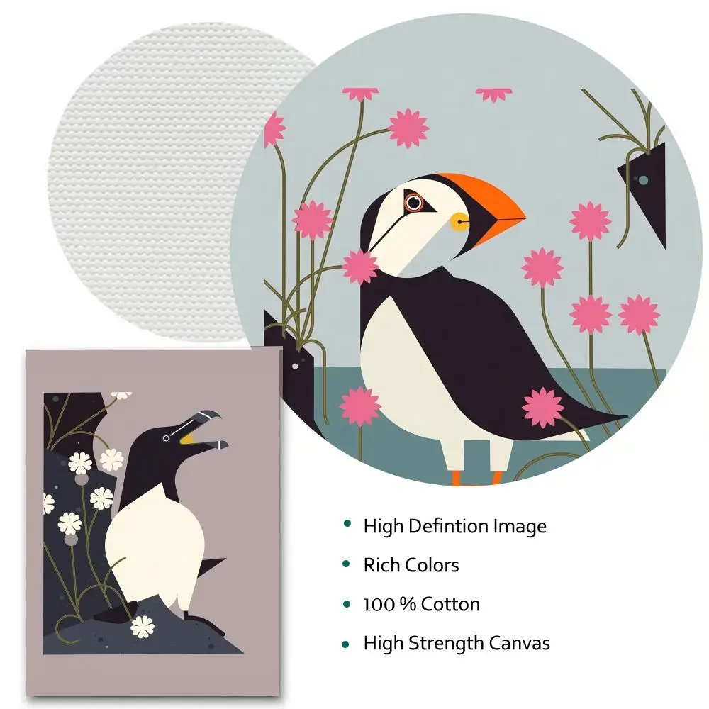 إيما كلينتون الطيور الفن اللوحة الخط HD حائط لوح رسم ديكور فني للمنزل مكتب غرفة المعيشة غرفة نوم هدية