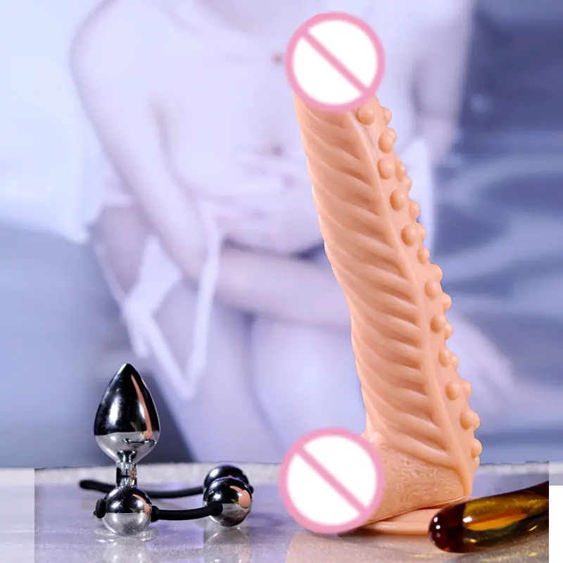 Dildo 10.6 inci XXL realistis besar dengan cangkir hisap kuat konsol seks Penis mainan seks besar untuk wanita Dildo besar 18