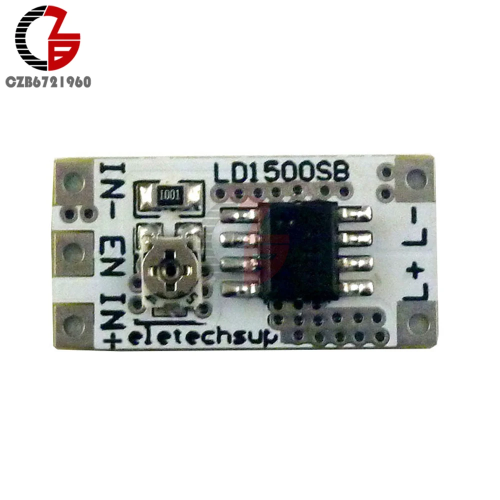 DC 2.9-6.1V Adjustable 28-1500mA LED Constant Current Driver Board for Flashlight Headlights Emergency Lights 3V 3.3V 3.7V 5V 6V