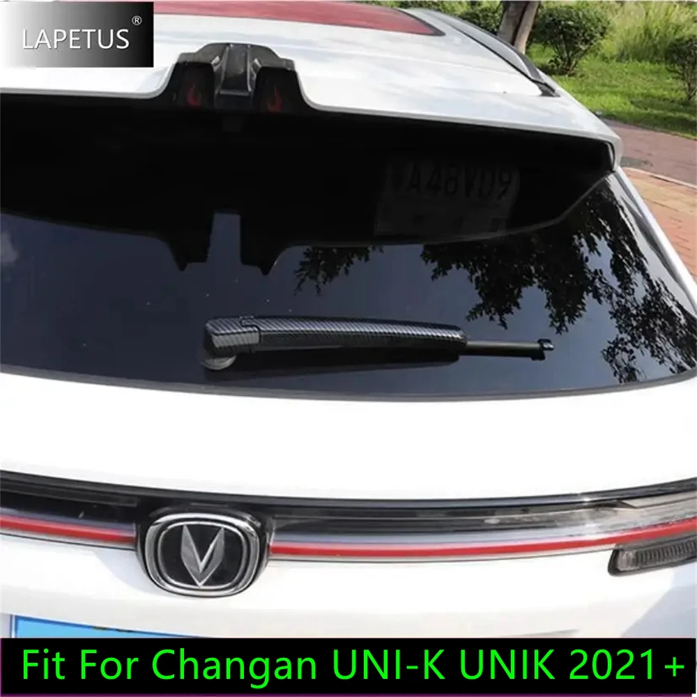 

Auto Rear Windshield Window Windscreen Rain Wiper Cover Trim Frame For Changan UNI-K UNIK 2021 - 2024 Exterior ABS Accessories