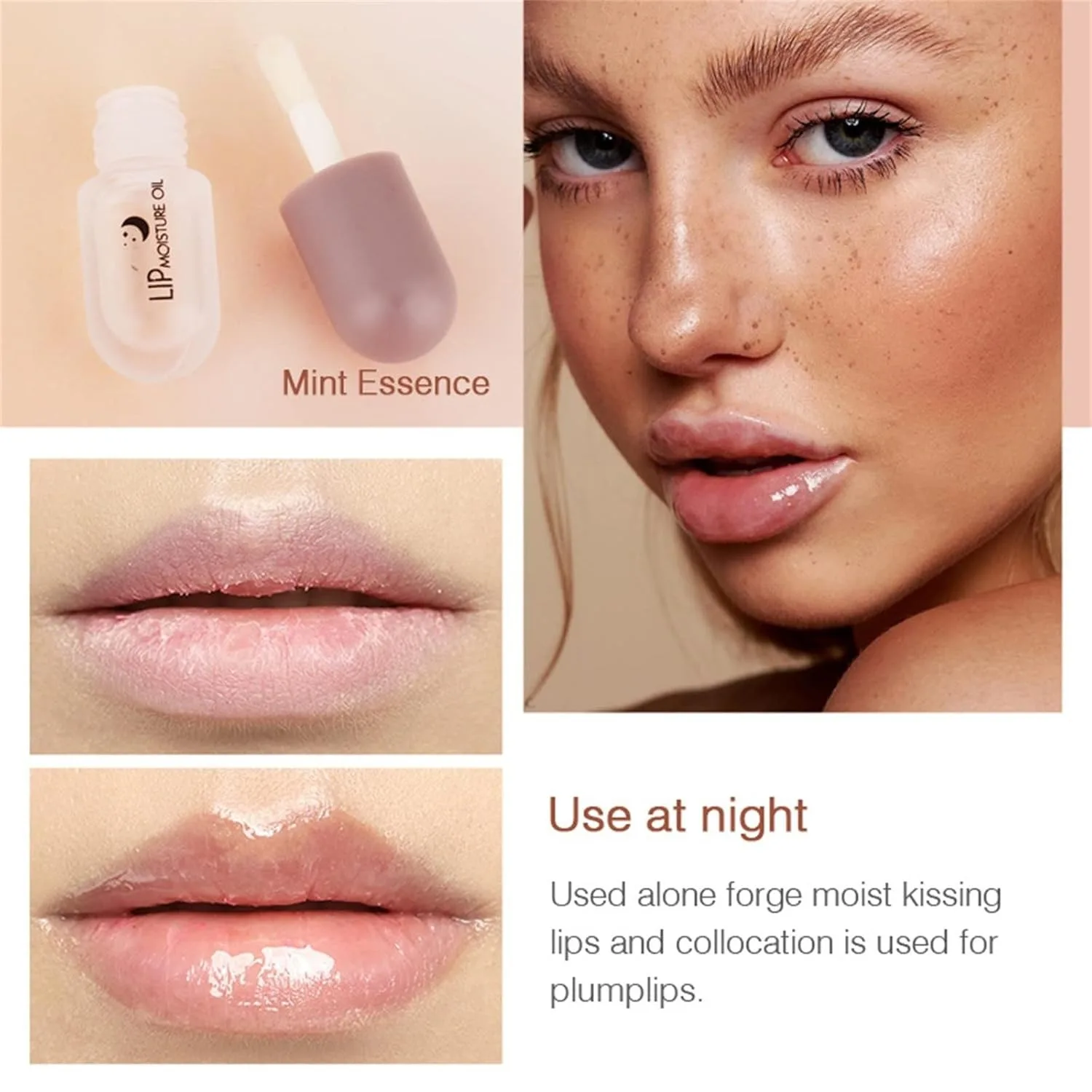 Instant Lip Plumping GLOSS Serum น้ํามันหอมระเหยบํารุงผิว Anti-Wrinkle Moisturizing เซ็กซี่ Lip Care ความชื้นยาวนาน