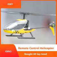 Esky150v3 Remote-Controlled Helicopter Model Airplane Children'S Toys Fall-Resistant Mini-Single-Paddle Practice Helicopter