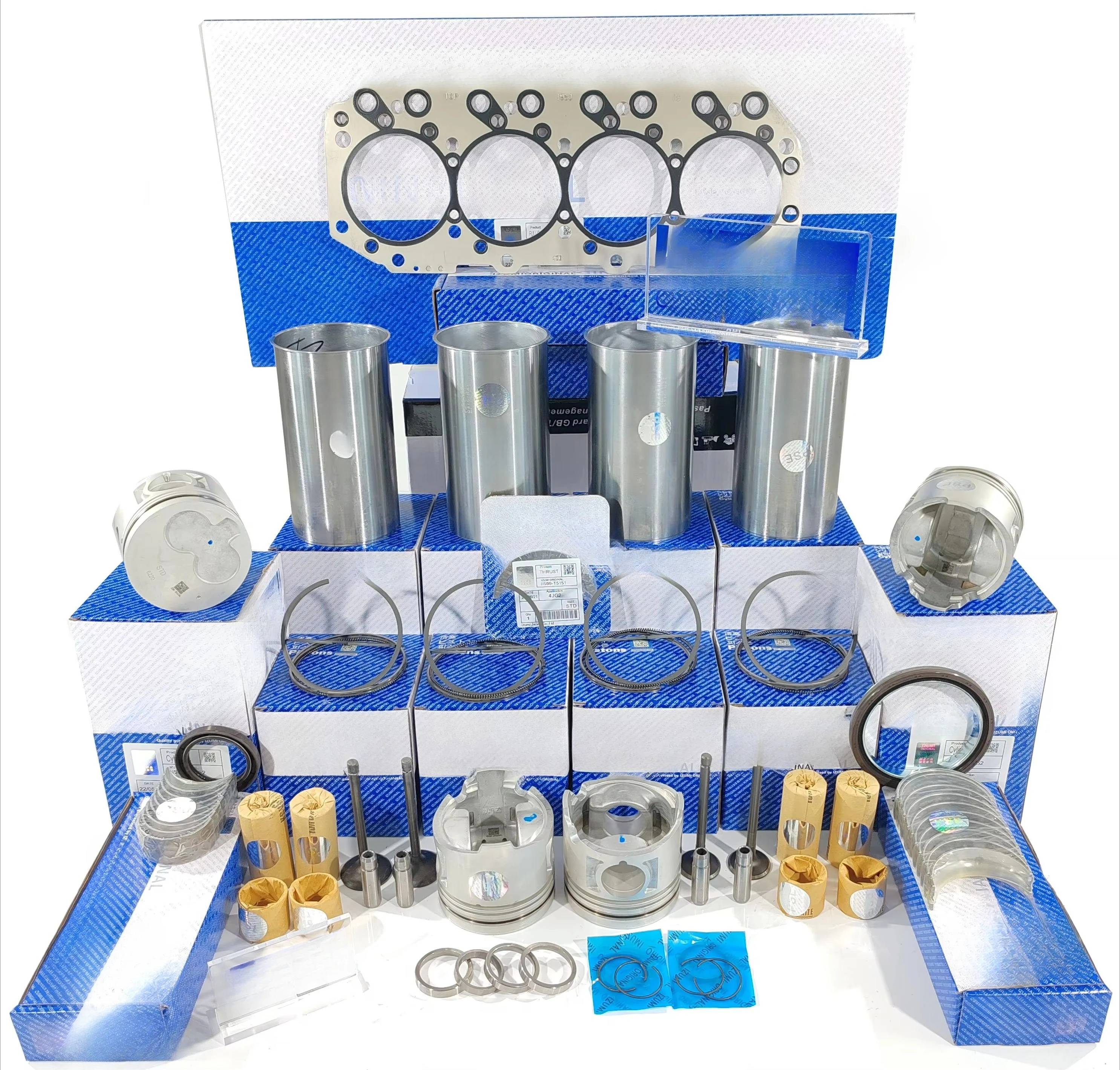 4JB1 4JG2 4JJ1 C240 4HF1 4HG1 4BD1 4JG1 4HE1 4HL1 4LE2 4LE1 4JA1 4BA1 Engine Repair Spare Parts Overhaul Rebuild Kit for Isuzu