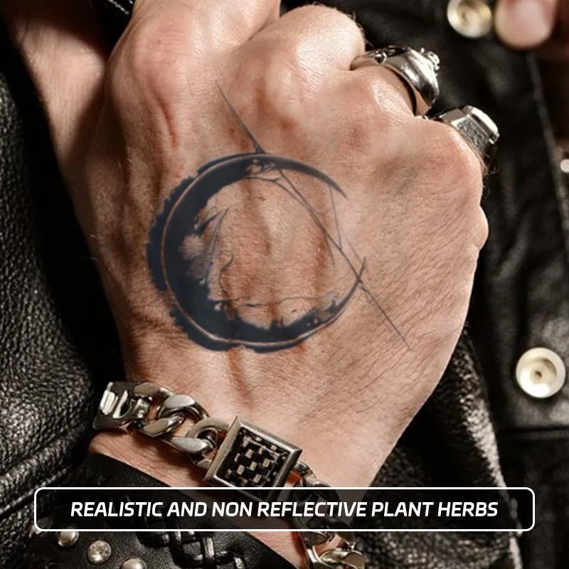 

Темная кожа, стойкая Водонепроницаемая Временная тату-наклейка, Полуперманентная искусственная татуировка, подходит для задней части руки