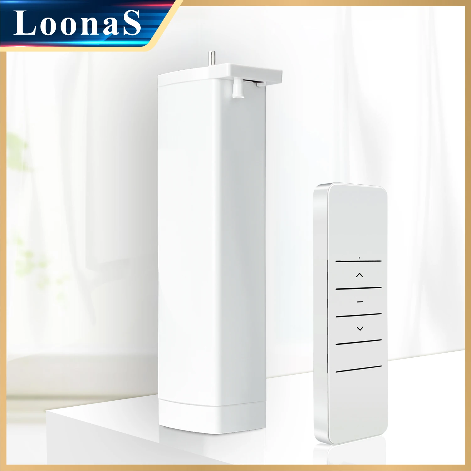 3rd Generation Shorter RF433Mhz Remote Control Curtain Motor System Home Electric Engine Customized Length Support Not Smart