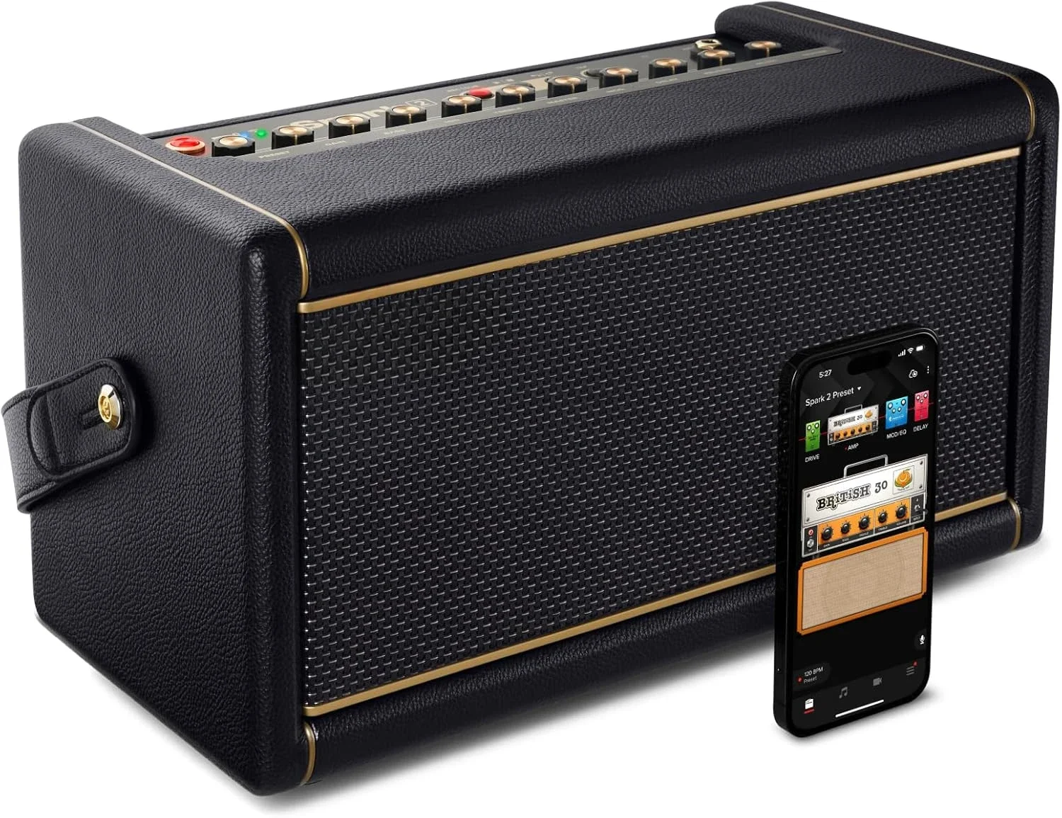 빠른 배송.2 50W 스마트 기타 연습용 앰프 및 블루투스 스피커, 루퍼 내장, AI 기능 및 Electr용 스마트 앱