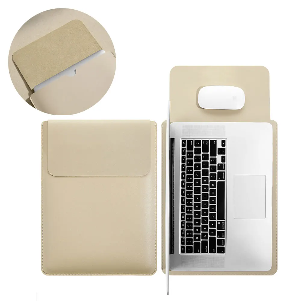 

Чехол для ноутбука из искусственной кожи для Apple Macbook Air Pro 16 15 13 11 дюймов для Lenovo Huawei Xiaomi ASUS iPad Air/Pro Сумки для ноутбуков