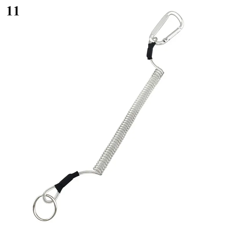 Spiral Stretch Keychain Elastic Spring Rope Key Ring