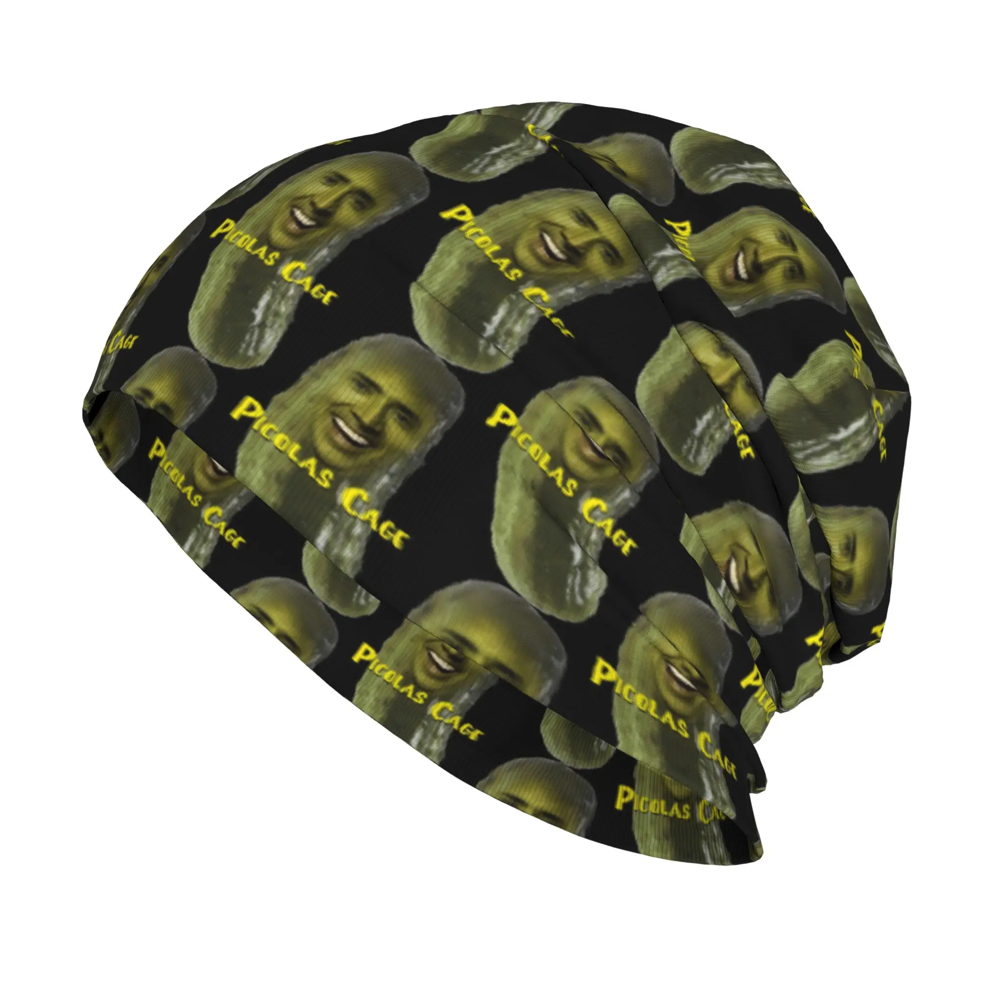Picolas Nicolas Cage Meme Skull Cap Beanie Quick Dry Funny Nicholas Memes Hiking Hat for Men Women