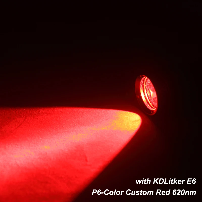 KDLITKER P6-Color 10W Custom Red 620nm 800 Lumens LED Drop-in Module (Dia. 26.5mm)