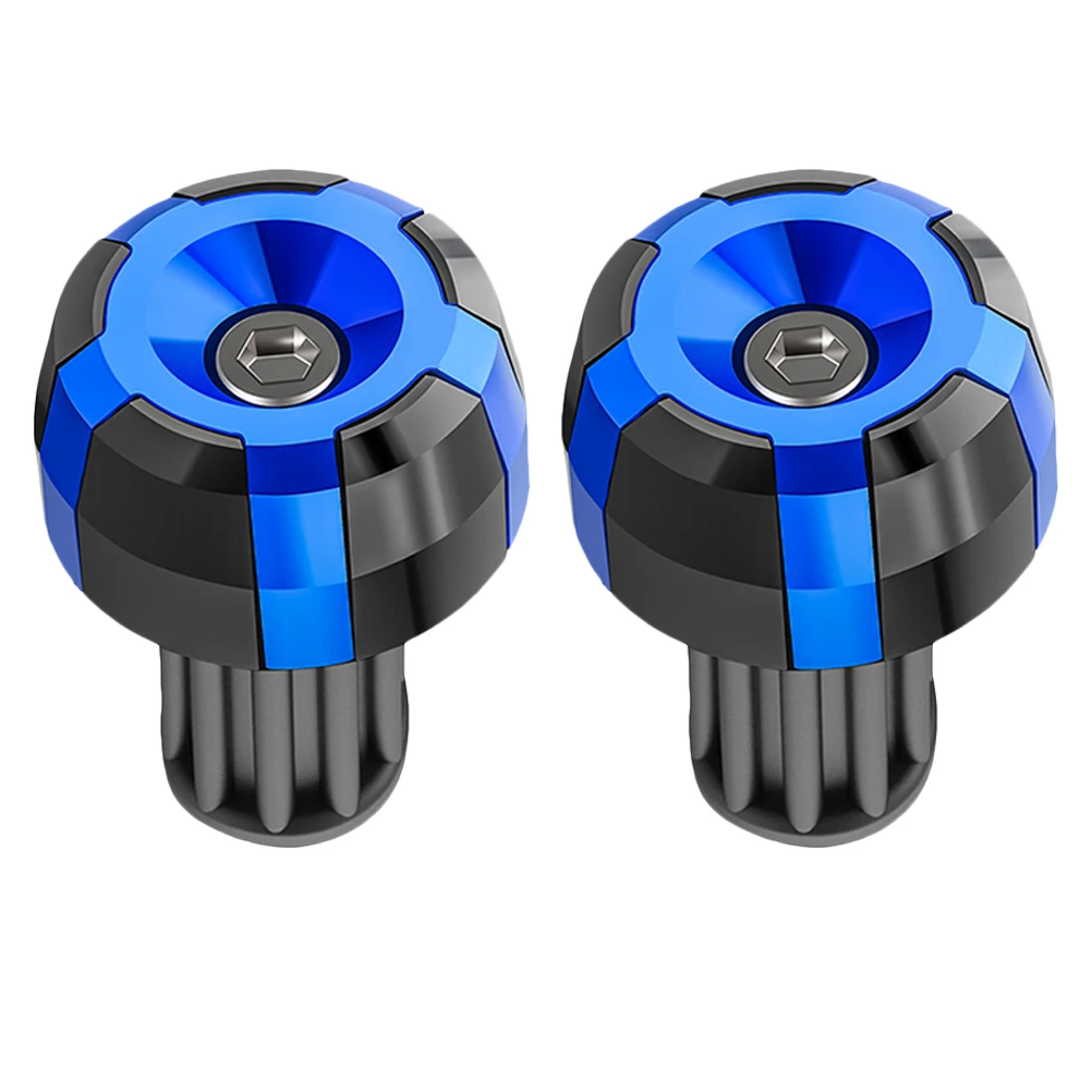 

2pcs Handlebar Ends Plug for Off-road Vehicle Motorbike Scooter Durable Aluminum Alloy Rubber Cap Easy Install Not Deform