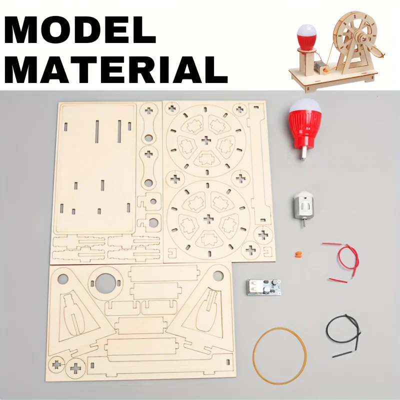 Houten educatief speelgoed voor kinderen DIY Fysiek Wetenschap Model Experiment Handgemaakte kleine productie Assemblage Craft Technologie Project