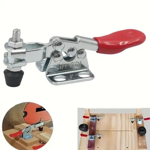 GH-201 2/4PCS 목공 조각 기계 용 수평 퀵 클램프 워크 홀딩 척 27KG 수직 토글 클램프