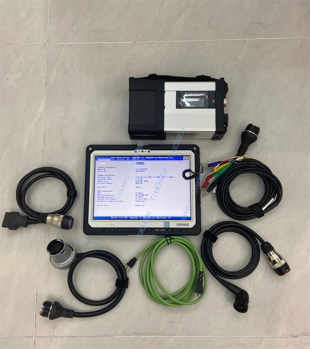 For Car Truck MB Star C5 Cables CF33 tablet Connect Compact STAR C5 Doip Mb Star Multiplexer Diagnostic Tool