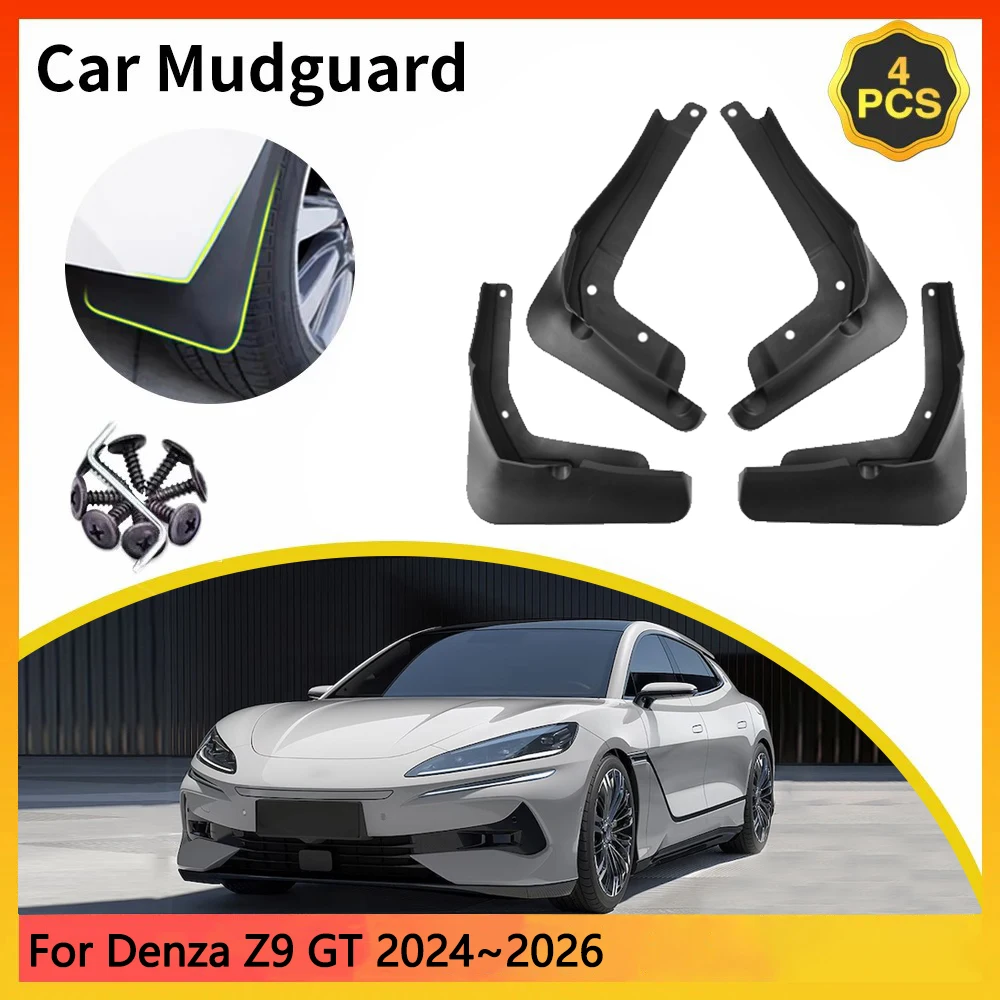 For Denza Z9 GT 5-door shooting brake 2024~2026 Car Mudguards Mudflap Mudguard Splash Guards Mud Flaps Fender accessories Auto