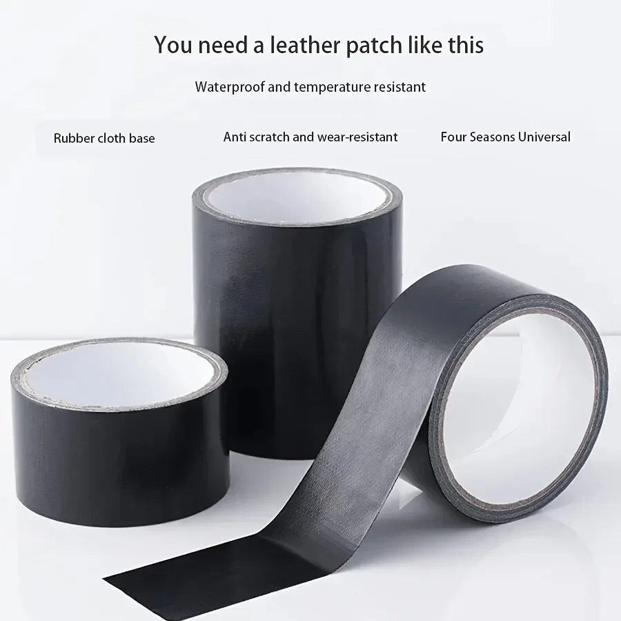 Black Cloth-based Adhesive Tape Is Used For Cushion Repair Leather Seat Sofa Leak Repair Leather Wear-resistant Repair Tape