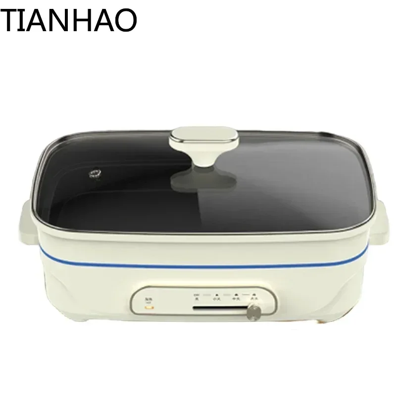Barbecue Oven Household Skewer Smokeless Small Barbecue Pan Electric Grill Pan Multi-functional Fish Pan Oven Shabu One Pot