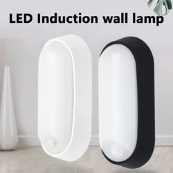 10W Outdoor IP65 Waterproof Corridor Oval LED Bulkhead Lamp infrared pir Motion Sensor LED Moden Wall Lights