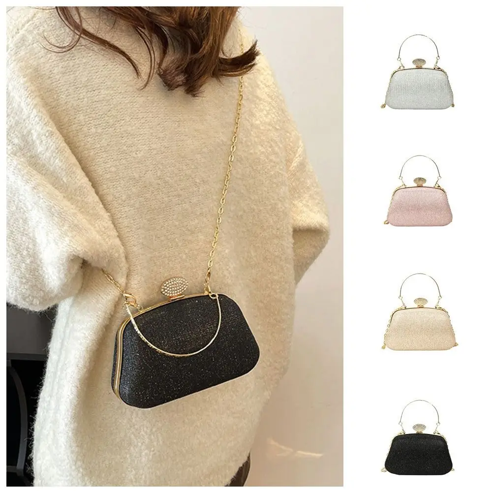 

Retro Glitter Evening Banquet Bag Wrist Bag Large Capacity Box Handbag Rhinestone Crossbody Bag Ladies Clutch Bag Wedding