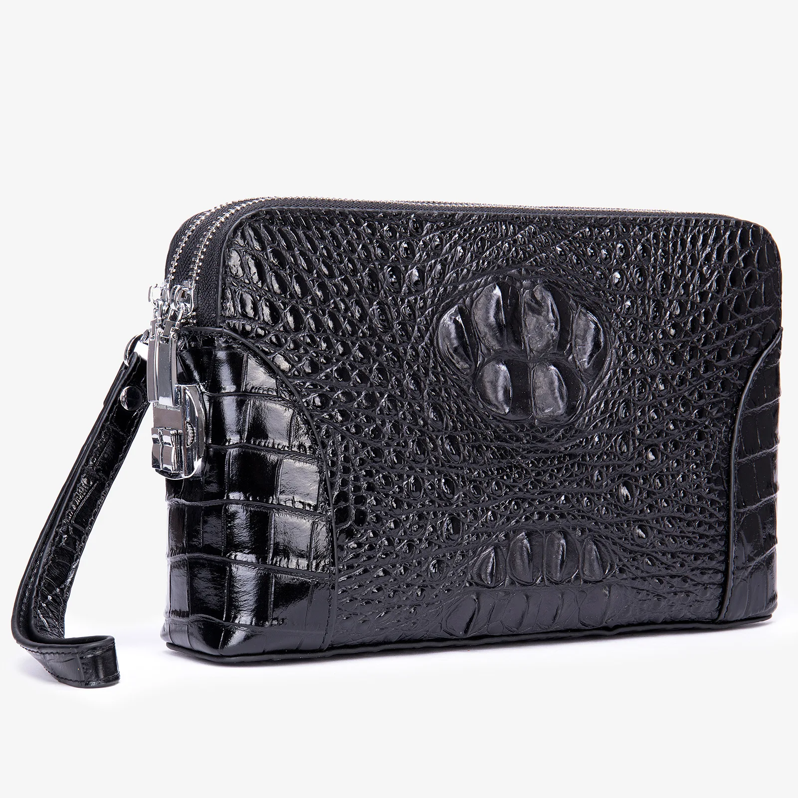 Luxury Clutch Bag Men\'s Crocodile Pattern Armpit Bag Anti-theft Card Holder  Business Wallet