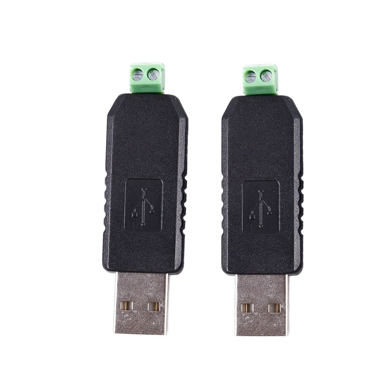 Convertidor de interfaz de RS-485 USB a RS485, adaptador de serie compatible + PLC, 2 unidades