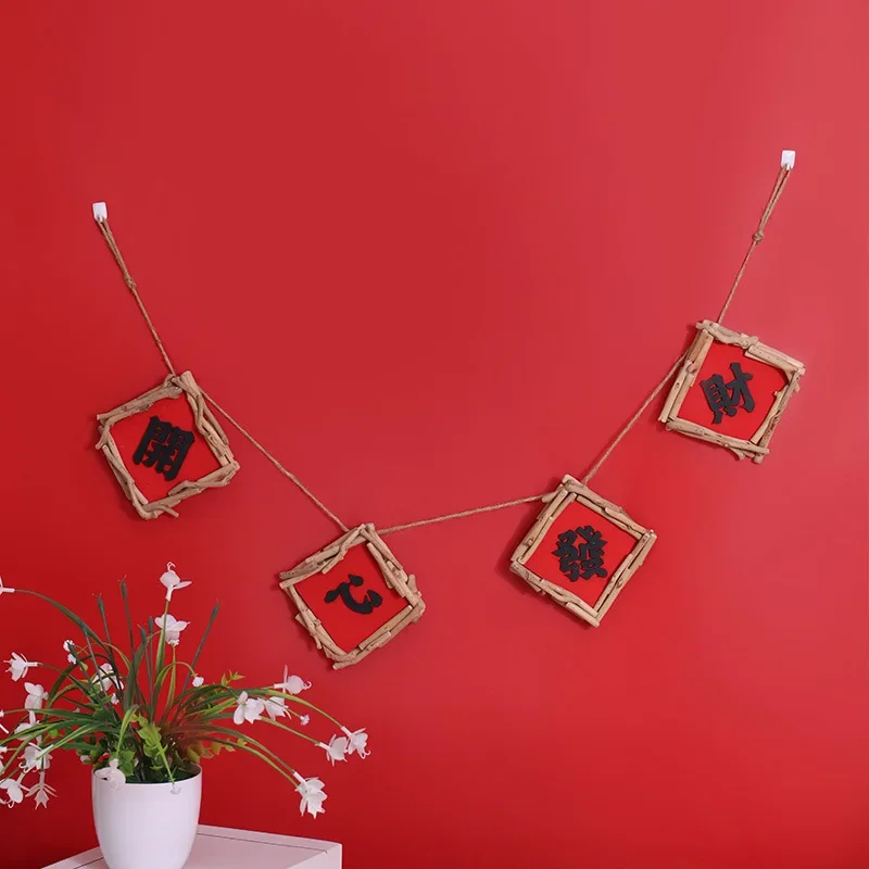 House warming interior decoration pendant pendant festive wall sticker home red new home festive dress up supplies