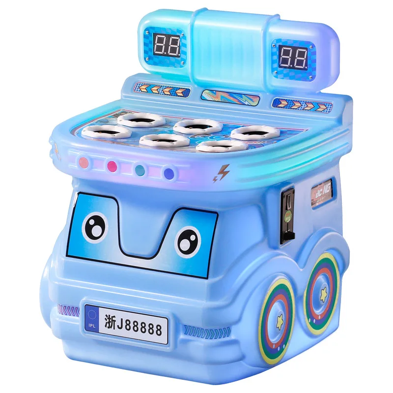 

2025 Новая монетная машина с двойным молотком Whack-A-Mole, детская электрическая милая маленькая коммерческая развлекательная машина, 1 год