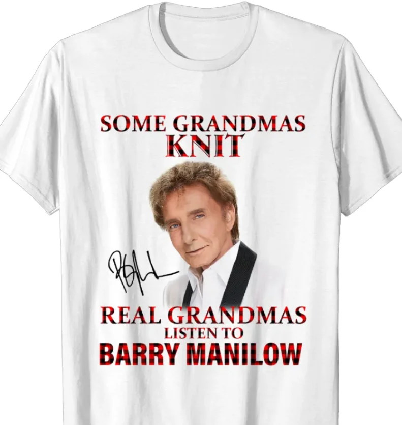 Barry Manilow T-Shirt Short Sleeve Unisex Merch Gift For Fans S-5Xl