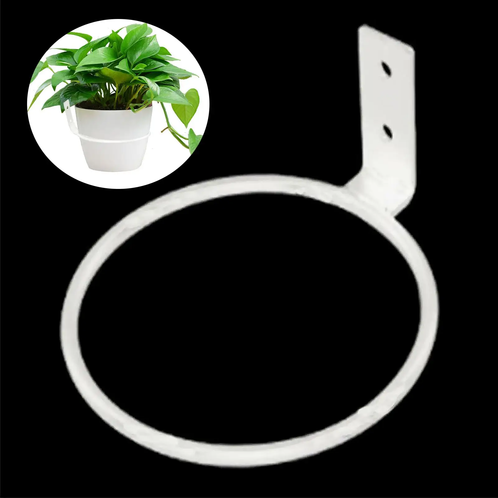 Flower Pot Ring Wall Bracket Heavy Duty Hanging Pot Holder Planter Hook Wall