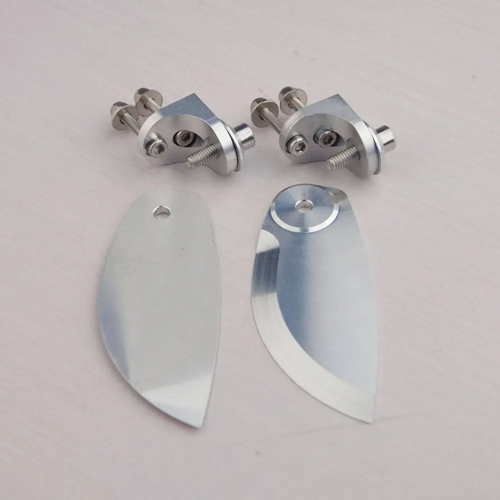 72mm Aluminum Trim Tab, Competition Water Blade for Gas & Nitro RC Boat, Racing Turning Fin for O Monohull