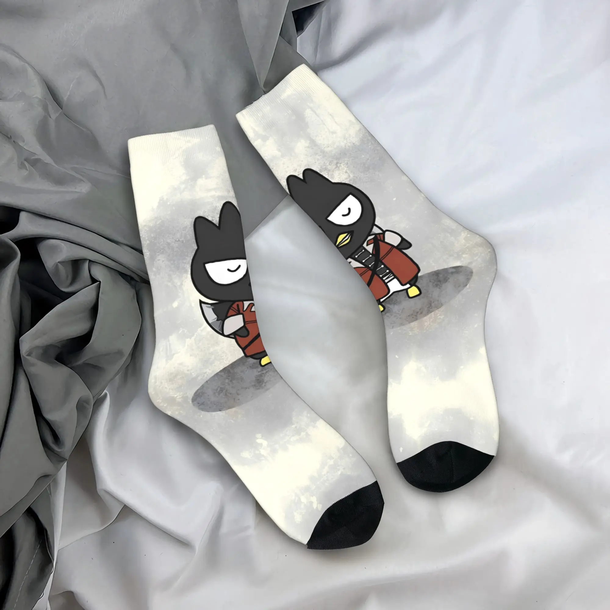 

Anime Bad Badtz Maru Socks Penguin Fashion Stockings Adults Men Soft Running Socks Spring Design Non-Slip Socks