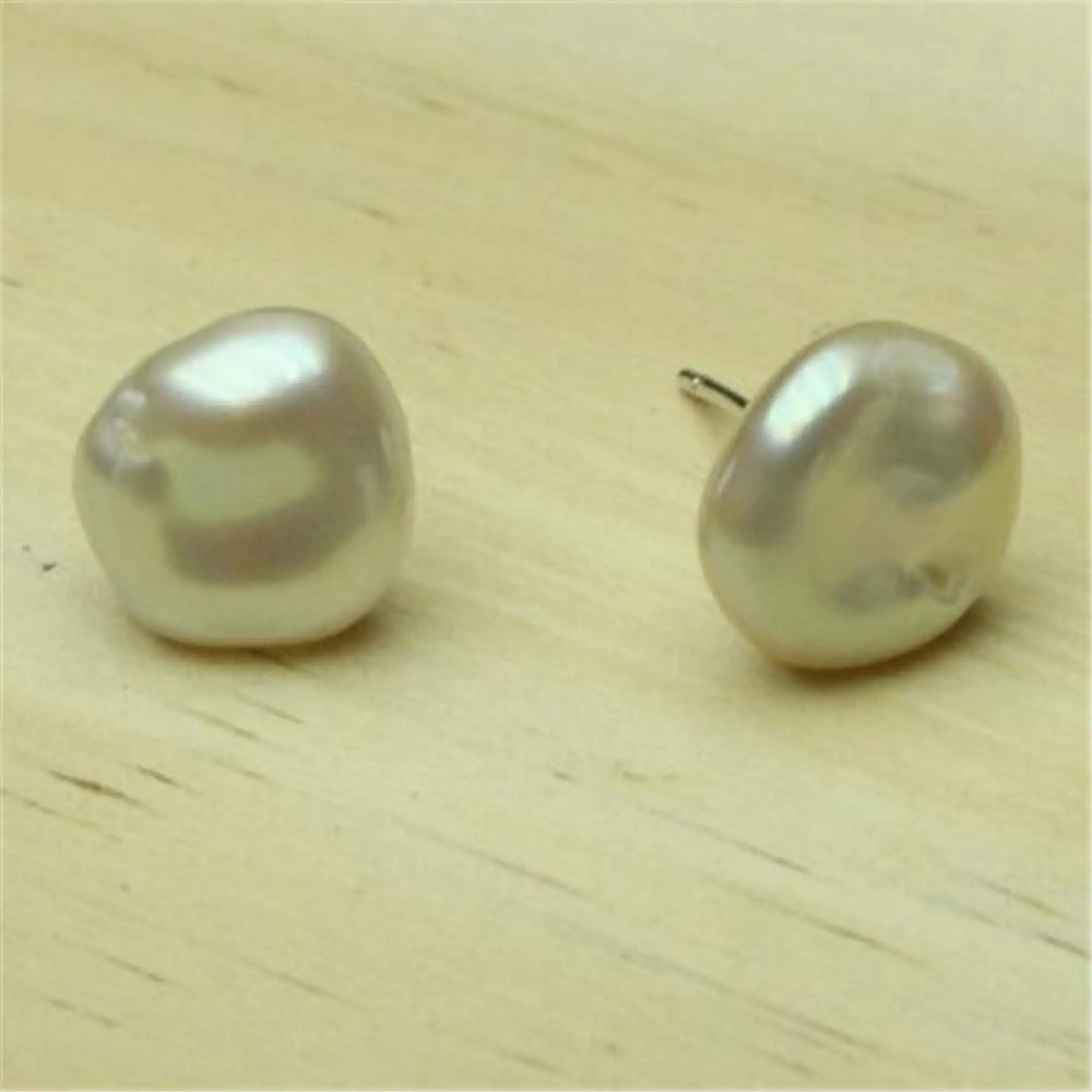 

White Baroque South Sea Pearl Earring Silver Stud Stud Wedding Dangle Drop Earbob Jewelry Beaded Ear Gold