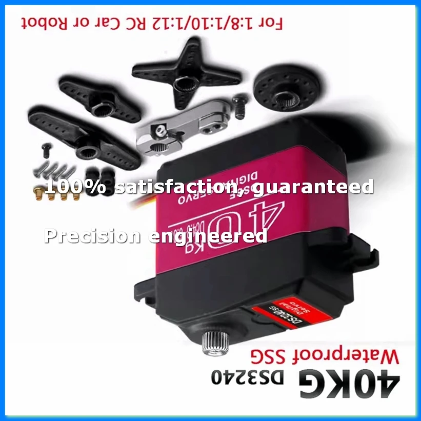 Waterproof Servo 40Kg High Torque Metal Gear Digital Servo for 1:8/1:10/1:12 RC Car Robot 270°-A55K