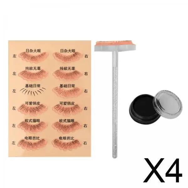 

Under Eyelash Stamper Stencil Tool Silicone Material Reusable Lash Template for Quick Beauty Makeup