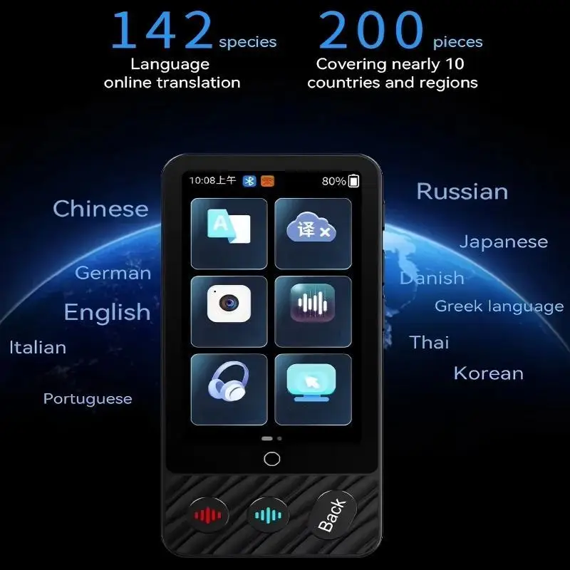 142 Languages Smart Voice Translator M50 Accurate Offline Translate 19 Languages Business Travel Photo Recording Translation
