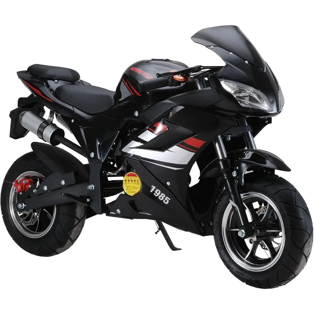 50cc 4-stroke Gas Motorcycle for Adults, Street Legal Mini Motorcycle &