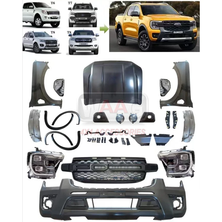 

Conversion Full Body Kit For Ford Ranger 2014 T6 T7 T8 To Ford Ranger T9 2022