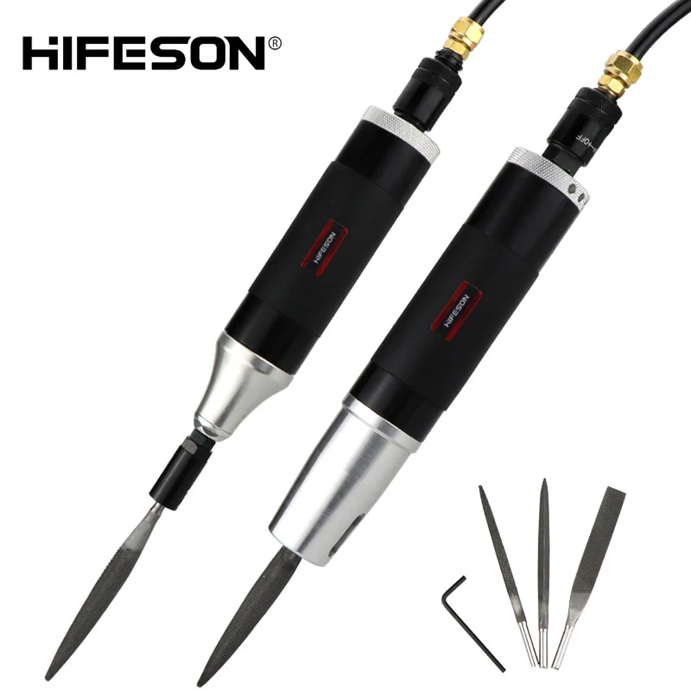 HIFESON Straight Pneumatic Saws Air File Tool Reciprocating Files 5mm/10mm stroke Ajustable Speed Polishing Air Cutting Supplies