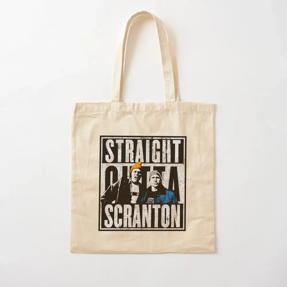 Straight Outta Scranton (Variant) - Lazy Scranton Tote Bag handbag university shopper bag